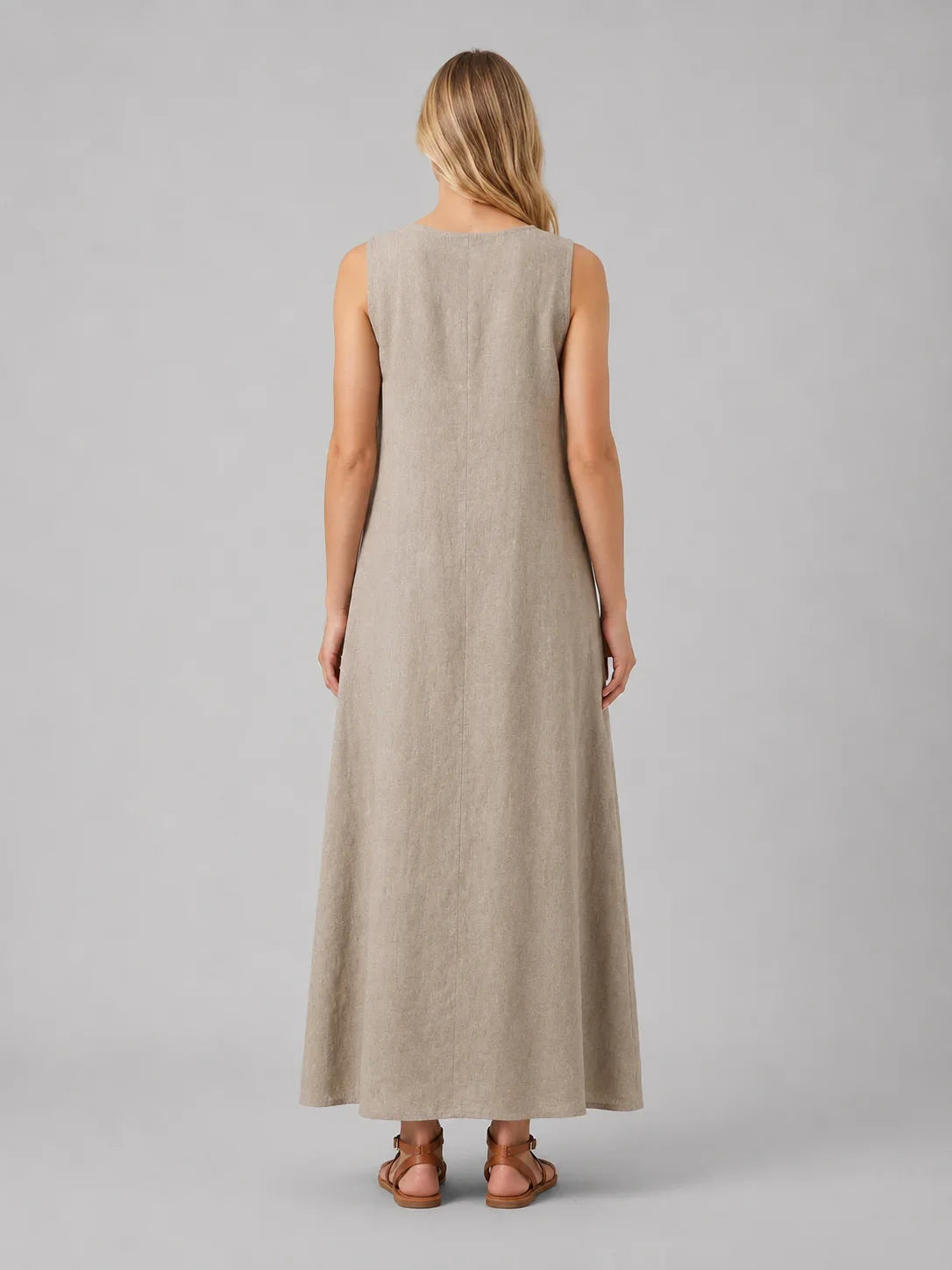 Women’s Sleeveless A-Line Maxi Dress – Relaxed Summer Elegance 2